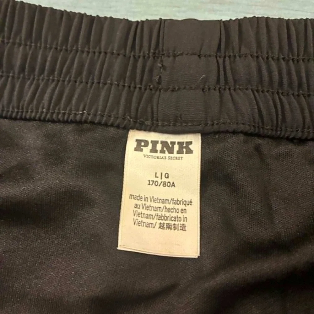 Victoria's Secret Running Shorts Womens L Black Activewear Athletic Athleisure